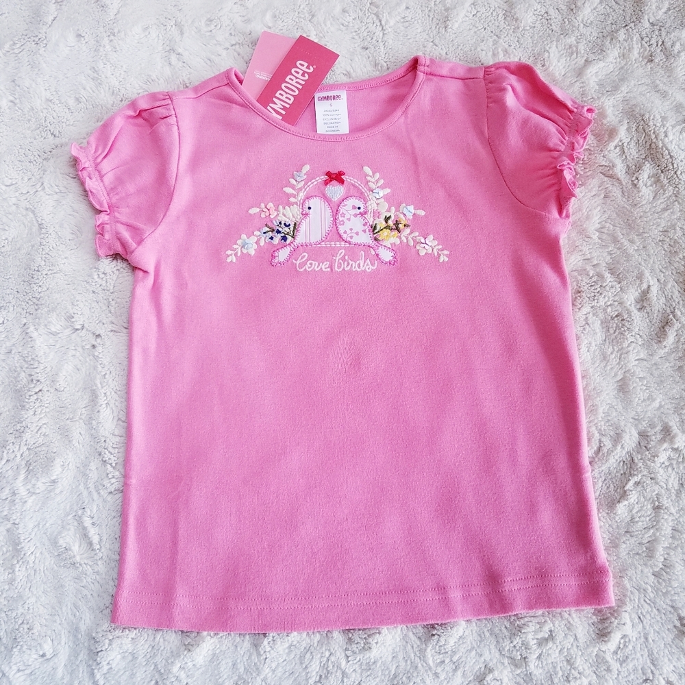 Love Birds T-shirt Vintage Gymboree Size… 5 NWT